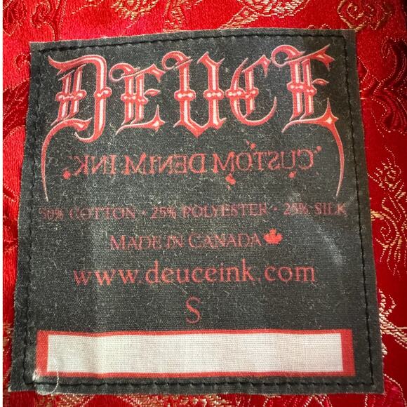 Deuce Dussault Custom Ink Tattoo Embroidery Skull Full Zip Hoodie Small RARE EUC - Picture 4 of 9